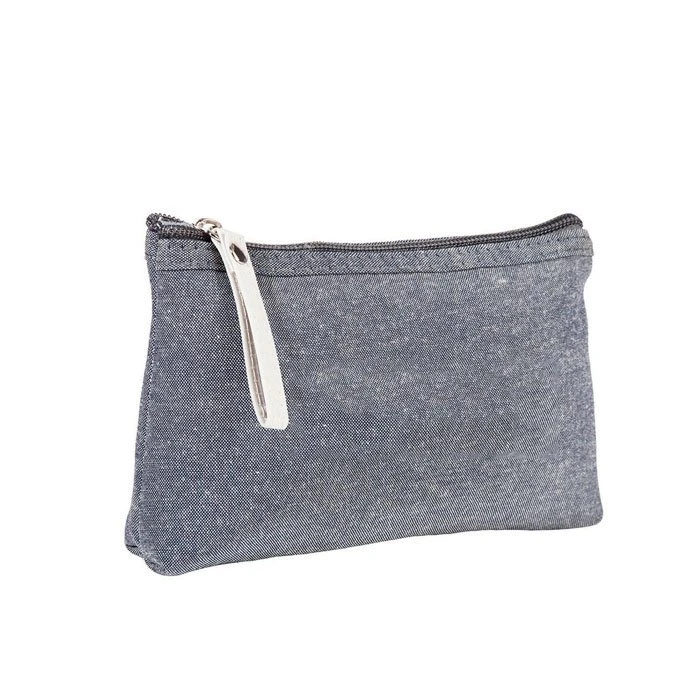Saco de maquiagem zipper de lona