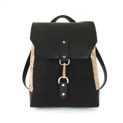 Mochila de cortiça de couro