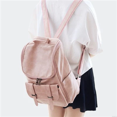 Bolsa escolar feminina mochila mochilas de couro pu