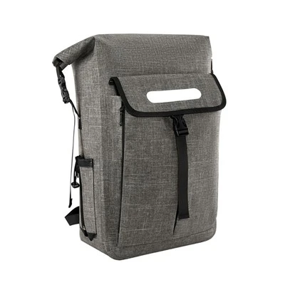 Mochila impermeável cinza para esportes ao ar livre