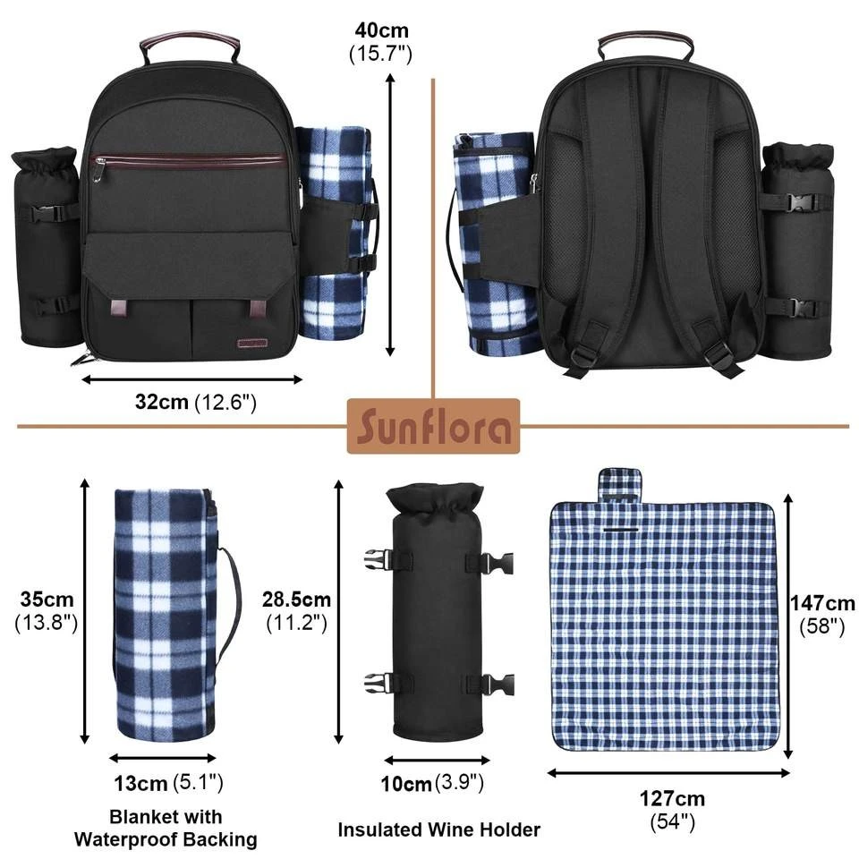2 Person Eco Oxford Insulated Picnic Cooler Backpack best